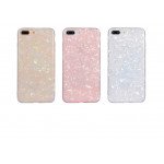 Wholesale iPhone 8 Plus / 7 Plus IMD Dream Marble Fashion Case (Rose Pink)